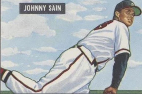 1986 C.C.C. 1951 Bowman Reprints - Johnny Sain #314