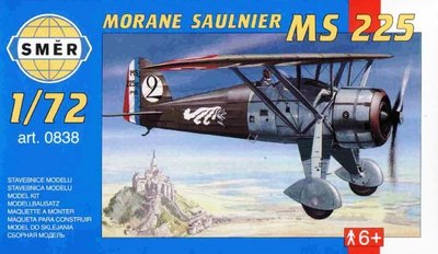 MORANE MS 225 ARMEE DE L''AIR AERONAVALLE/FRENCH AF NAVY MKGS838 1/72 SMER