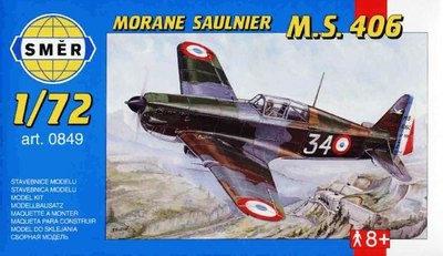 MORANE MS 406 ARMEE DE L''AIR/FRENCH AF TURKISH AF MARKINGS 1/72 SMER