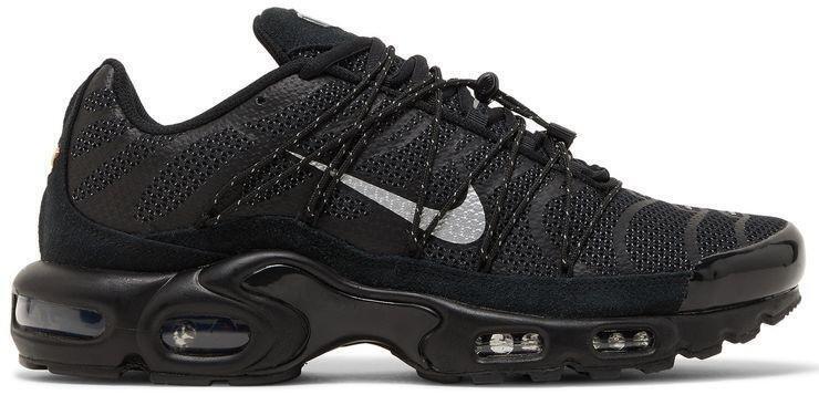 Size 8.5 - Nike Air Max Plus Utility Black Metallic Silver Size 8.5 - Nike Air Max Plus Utility Black Metallic Silver