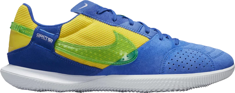 

Nike Streetgato Brazil Game Королевский синий Зеленый Желтый Белый DC8466-437 Мужские 9, Nike Street Gato