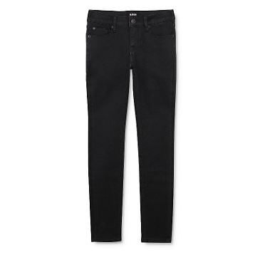 Джинсы-скинни Hudson Girls Christa Super Stretch, черные, 8
