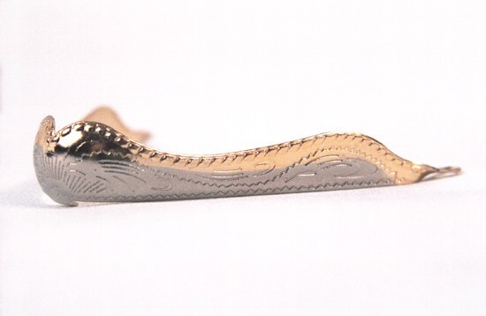 ALM-124-224-NG-Set Set of Nickel & Gold Plated Boot Toe Tips & Boot Heel Guards