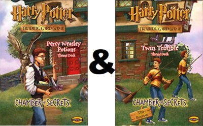 Harry Potter TCG CHAMBER OF SECRETS BOTH Theme Decks SEALED!
