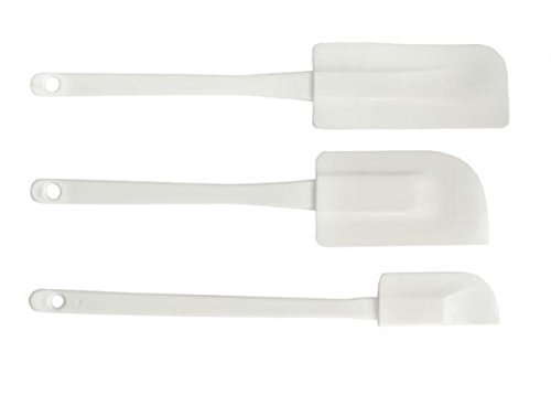 Set 3 Pezzi Spatole In Plastica Per Dolci Pasticceria Cucina Fondente Torte dfh