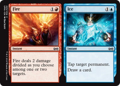 Fire // Ice x1 NM Magic the Gathering 1x Ultimate Masters mtg card