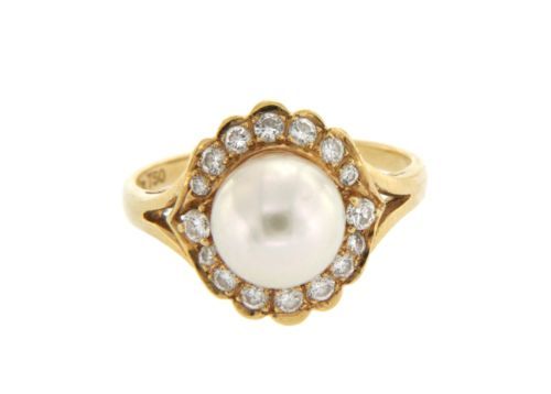 正規未 限定 ミキモト ヴィンテージ インフィニティタイピン トリニティラウンド Mikimoto Vintage Infinity Tie Pin Trinity Round Open Ring