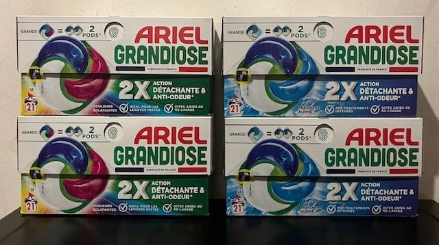 Lessive Ariel Grandiose  - 84 Pods ( 2x Plus Grosses Et Performantes )