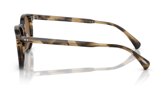 Pre-owned Oliver Peoples Ov5298su Finley 171353 Havana Brown Round Men's Sunglasses