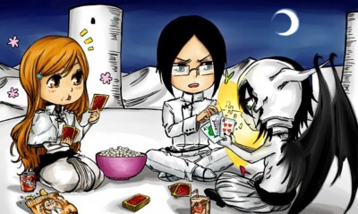 Anime espada gotei aizen sousuke inoue orihime ishida Stitched Gaming Mat Desk