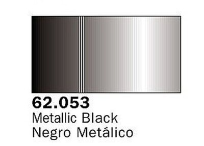 Vallejo Metallic Black Premium (60ml Bottle) - Hobby and Model Acrylic Paint