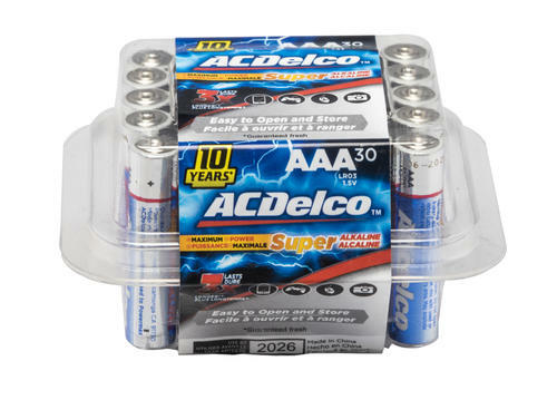 120 AC Delco Super Alkaline Batteries - 90 AA & 30 AAA  - 2028 Fresh