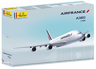 2250390-Heller 80436 Modellino da Costruire Aereo A380 Air France Scala 1:12