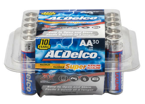 120 AC Delco Super Alkaline Batteries - 90 AA & 30 AAA  - 2028 Fresh