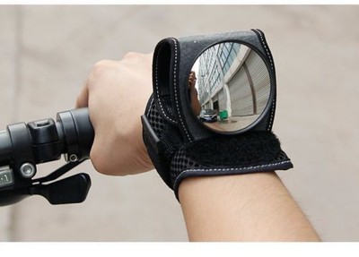 Adjustable Cycling Bike Bicycle Wrist Band Safety Rear View Mirror View Rearview