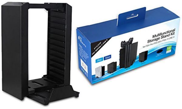 Stand Multifunzione Ricarica Box Porta 12 Giochi Ps4 Pro Slim Pro Xbox One S mar