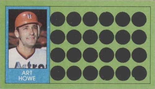 1981 Topps Baseball Scratch-Off - Art Howe #99