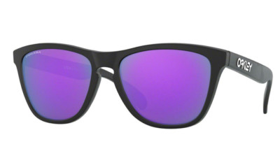 NEW Oakley Frogskins Matte Black l Prizm Violet Lens OO9013-H6
