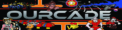 Mame Arcade Multicade Marquee For Reproduction Header/Backlit Sign
