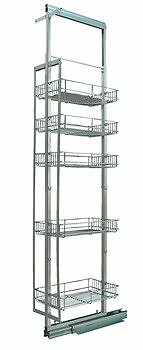 Hafele Pull Out 5 Drawer Gliding Kitchen Larder Stainless Steel