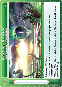 Chaotic Rao'Pa Sahkk Ihun'kalin's Foothold 217/222 BTD 1st Edition Foil Rare