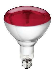 Warmtestraler Infraroodlamp 250W Infraroodlamp PHILIPS Gehard glazen lamp Warmte