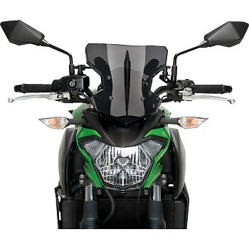 Puig Flanker Windshield 12-3/4'' Dark Smoke Kawasaki Z 650 900 Ninja 650 20335F