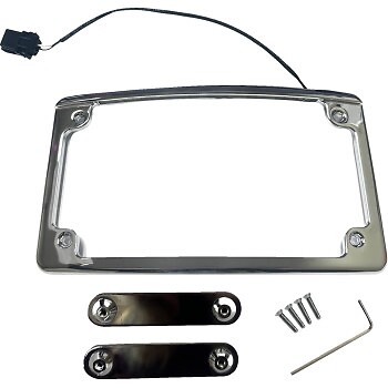 Custom Dynamics LPF-RAD-23CVO-C Illuminated CVO License Plate Frame - Chrome