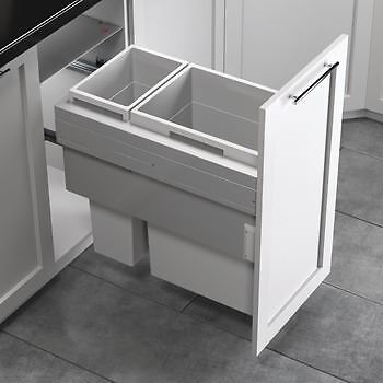 Hailo US Cargo 15 Kitchen Waste Bin Pull-Out with Soft Close Organize Space