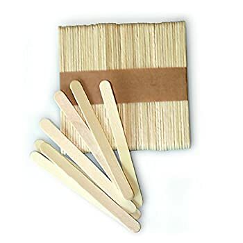 Silicone Easy Cream Wooden Sticks for Ice Cream Bars, Set of 100