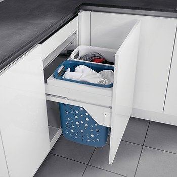 Hailo 60 Laundry Hamper, With Full Extension, For 17 5/8'' Cabinet Depth