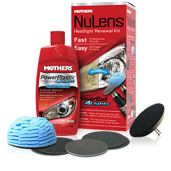 MOTHERS NuLens DIY Headlight Restoration Kit Powerball Polish Dull Cloudy Lights MOTHERS NuLens DIY Headlight Restoration Kit Powerball Polish Dull Cloudy Lights