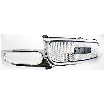 Grille Assembly For 2001-06 GMC Yukon Yukon XL 1500 Chrome With Emblem Provision