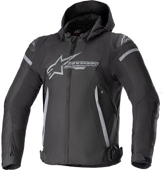 Alpinestars Zaca Waterproof Jacket Black/Gray Large 3206423-111-L Black | Gray