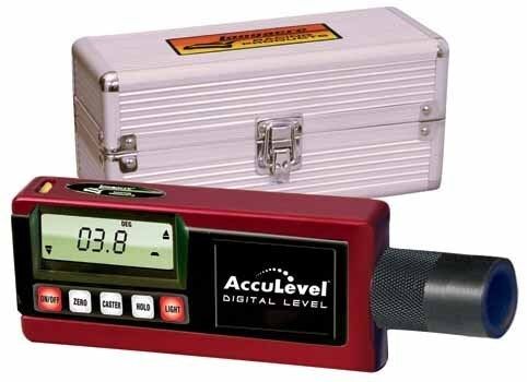 Longacre Digital Caster/camber Gauge,w/acculevel,gm Spindle Adapter,case,78290-2