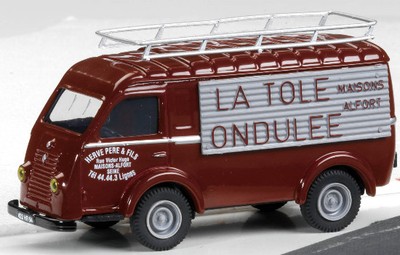 Renault 1000Kg Van La Tole Ondulee Bordeaux Grey Eligor 1:43 ELI101015