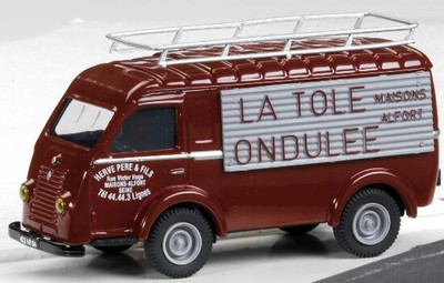 Renault 1000Kg Van La Tole Ondulee Bordeaux Grey Eligor 1:43 ELI101015 Miniature