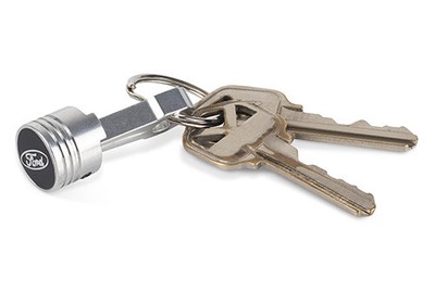 Ford Piston and Rod Keychain Featuring Ford Oval