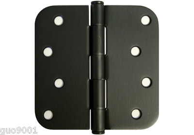 40 PC Oil Rubbed Bronze 4'' X 4'' w 5/8'' Radius Round Corner Door Hinges Exterior