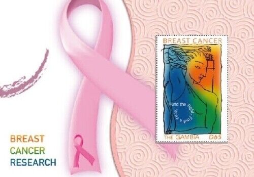Gambia 2007 - Breast Cancer Research - Souvenir stamp sheet- Scott #3140 - MNH