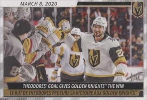 2020-21 Topps NHL Stickers - Shea Theodore #478