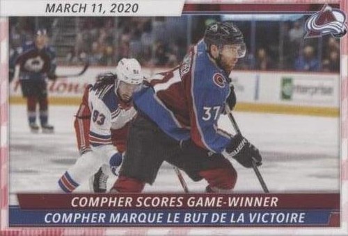 2020-21 Topps NHL Stickers - J.T. Compher #121
