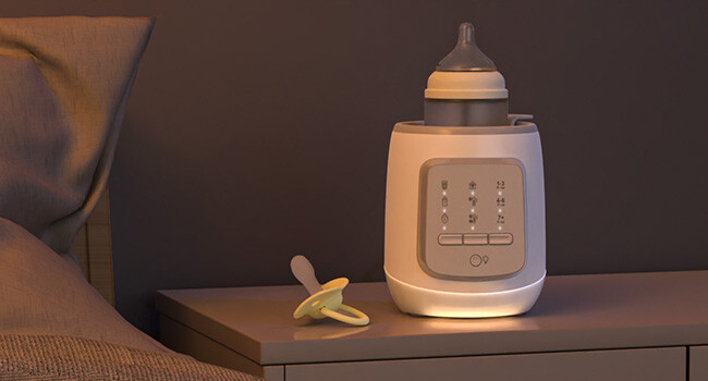 9-In-1 Baby Bottle Warmer - Auto Timer Water Bath Warms Baby Milk to Body Temp