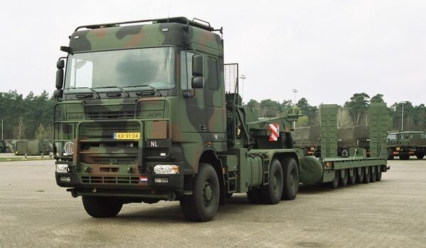 Tekno 75433 Daf Tropco Pantser 6x4 + Semi-Porte Char 7 Essieux Militaire Neuf