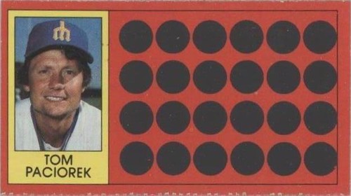 1981 Topps Baseball Scratch-Off - Tom Paciorek #23