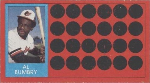 1981 Topps Baseball Scratch-Off - Al Bumbry #29