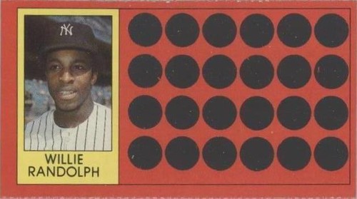 1981 Topps Baseball Scratch-Off - Willie Randolph #36