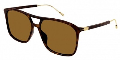 Pre-owned Gucci Gg1270s-002-60 Havana Gold Brown