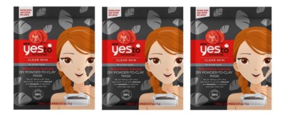 Yes To Tomatoes Detoxifying Charcoal DIY Powder to Clay Mask 1 Ct (3 Pack)