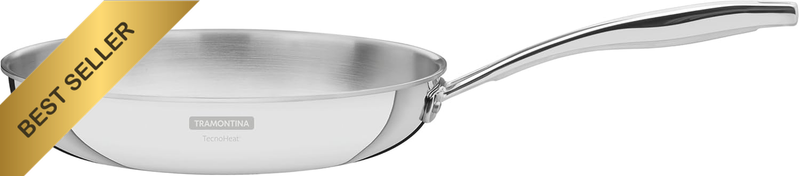 Grano Stainless Steel Shallow Frying Pan with Tri-Ply Body, 26 Cm Diameter